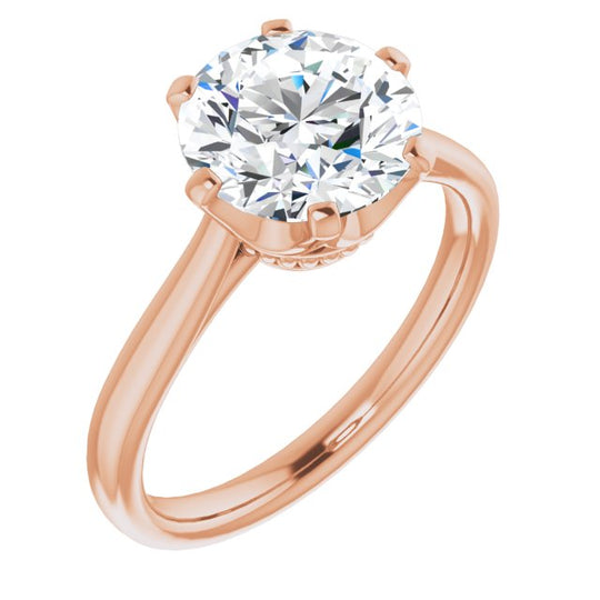 Round Engagement Ring Mounting