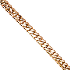 18K Rose Gold Cuban Link Chains