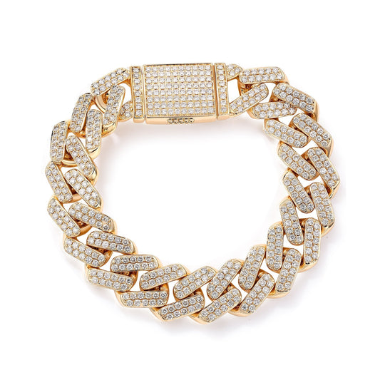 15mm Curbed Cuban Bracelet