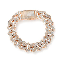 15mm Curbed Cuban Bracelet
