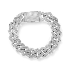 15mm Curbed Cuban Bracelet