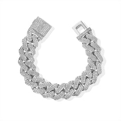 21mm Iced Out Miami Cuban Bracelet