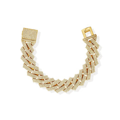21mm Curbed Cuban Bracelet