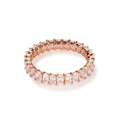 10 Pointer Emerald Cut Diamond Eternity Band