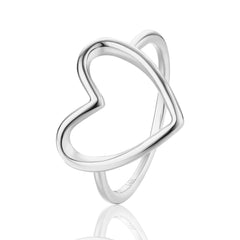 Gold Halo Heart Ring