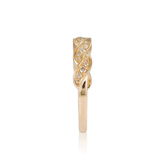 Oceanic Elegance Diamond Ring