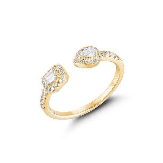 Fancy Tailed Diamond Ring